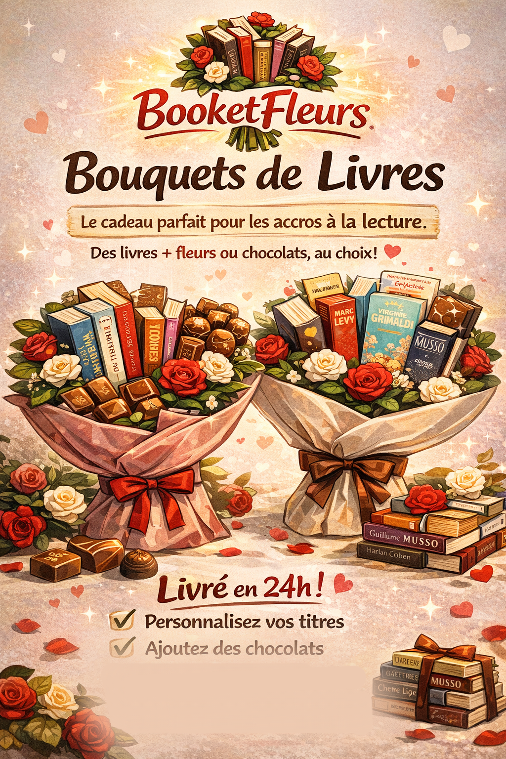 Bouquet de livres